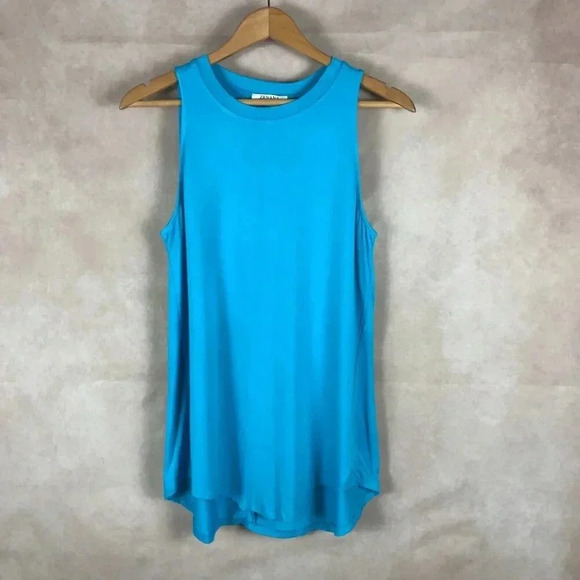 ZENANA Turquoise Sleeveless Hi-Low Tunic Top NWOT SMALL - Picture 1 of 6